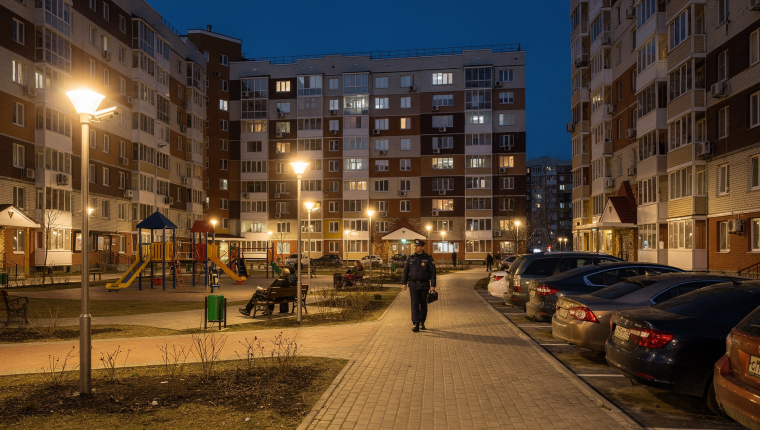 Безопасный двор: роль освещения, камер и патрулирования в снижении преступности